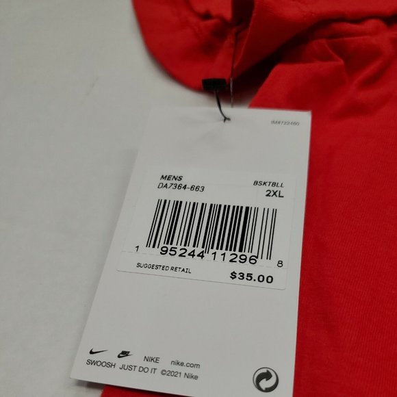 NWT Chicago Bulls DeMar DeRozan Red 2021 City Edition Nike Jersey T-Shirt XXL - Picture 5 of 8